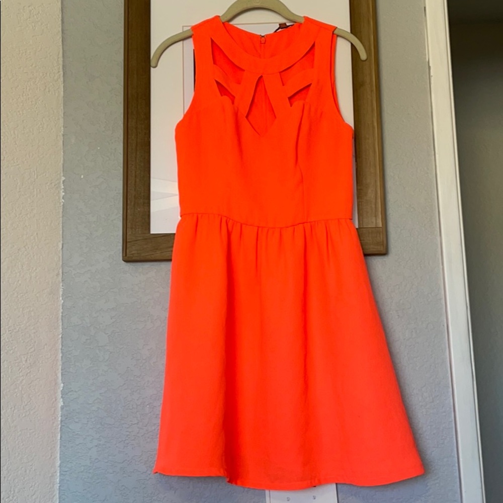 GUESS Fit-and-Flair Dress w/ Sweetheart Neckline